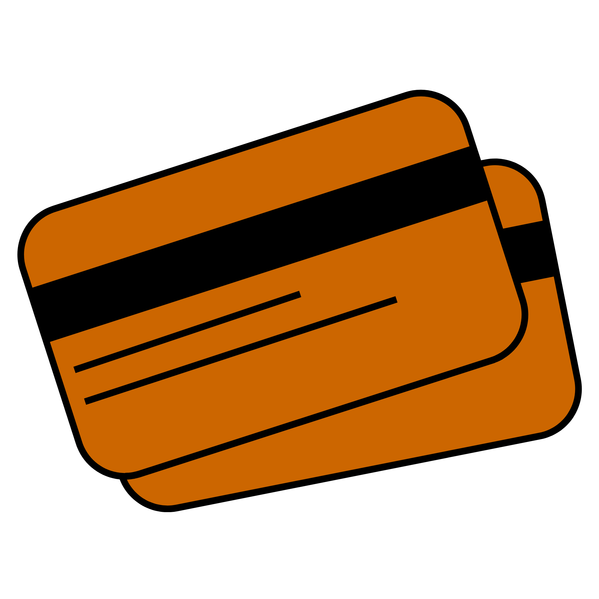 Icon of a wallet card slot used for storing cards