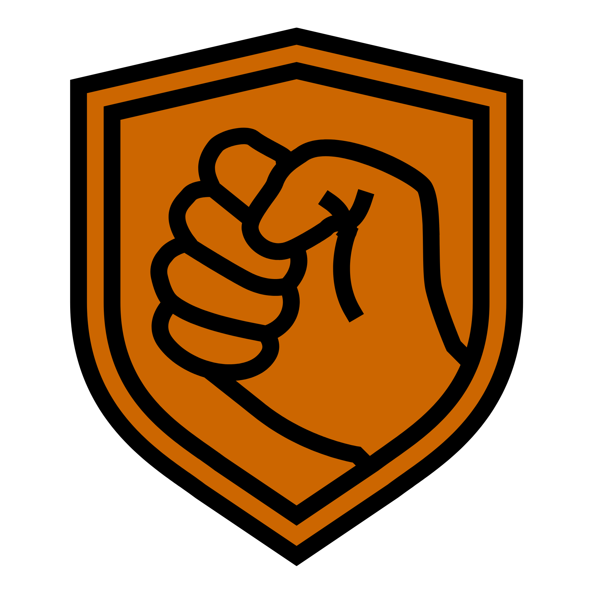 Icon showing durability and strength for leather products