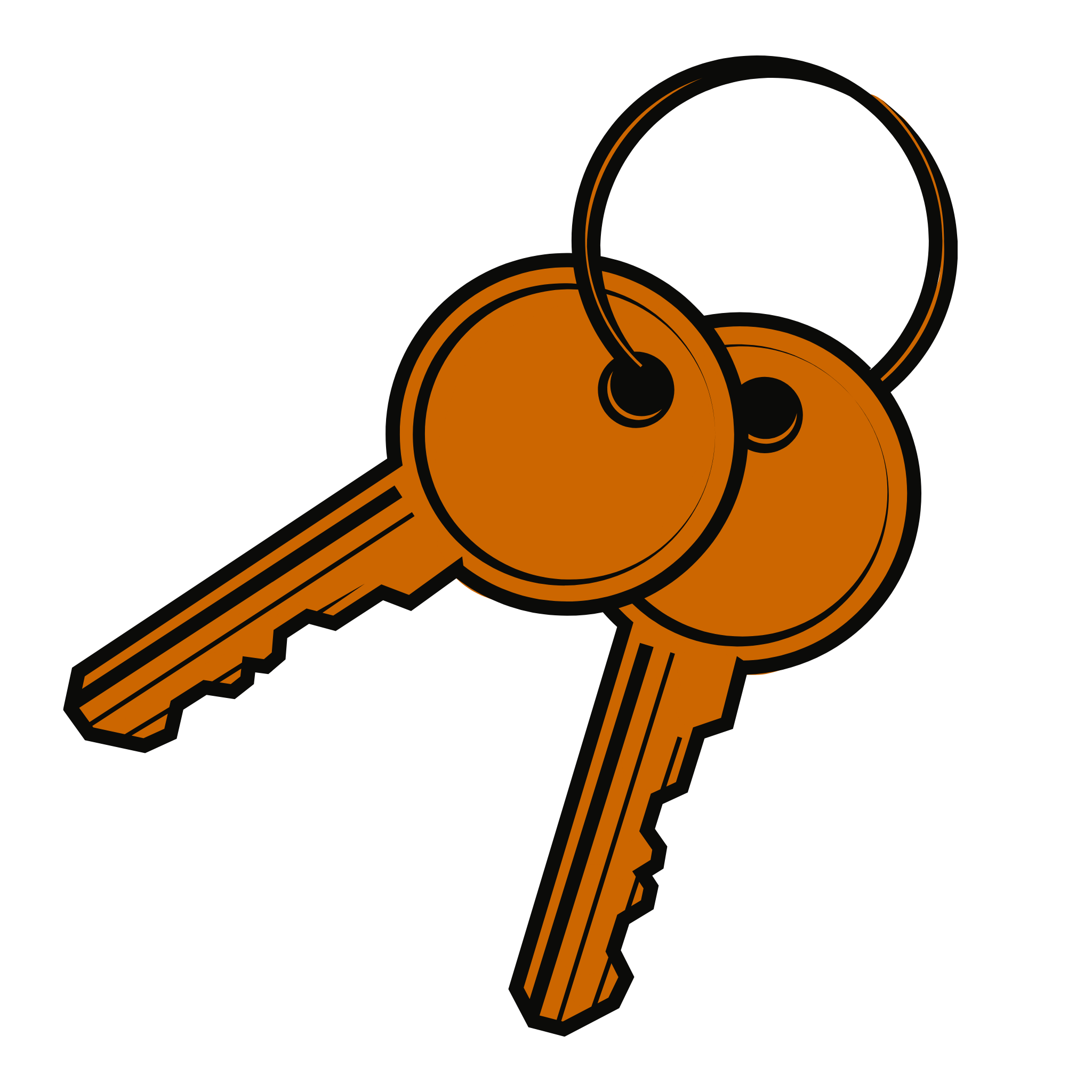 Icon of keys symbolising keyring functionality