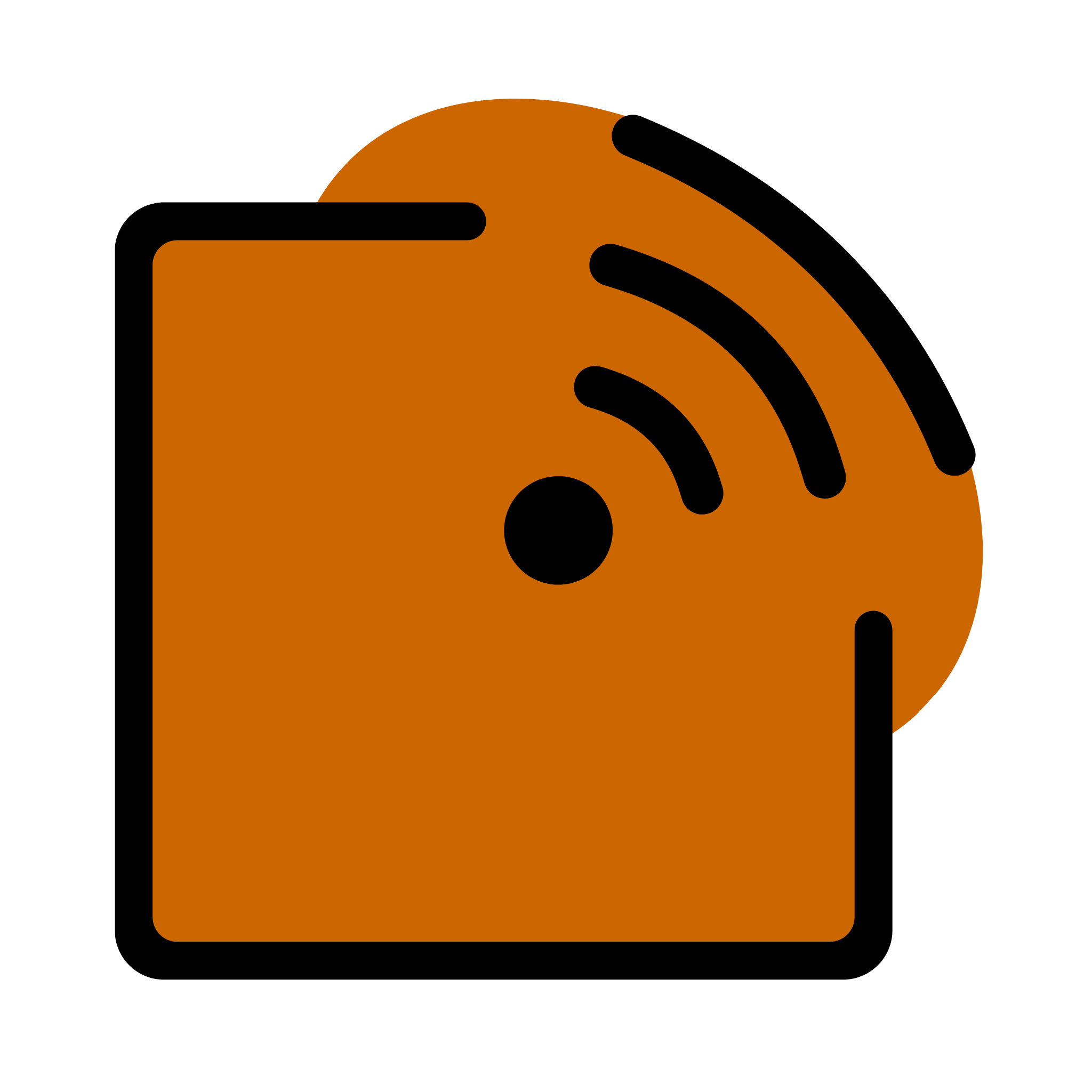 Icon showing RFID protection for leather wallets